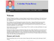 Tablet Screenshot of celestinebassey.com